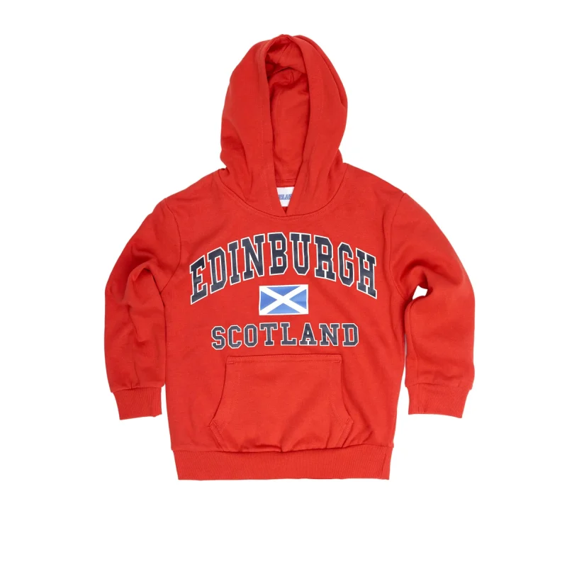 kids edinburgh harvard hooded top with print