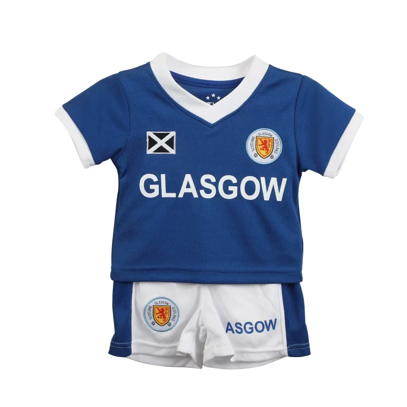 kids glasgow football kit official blue