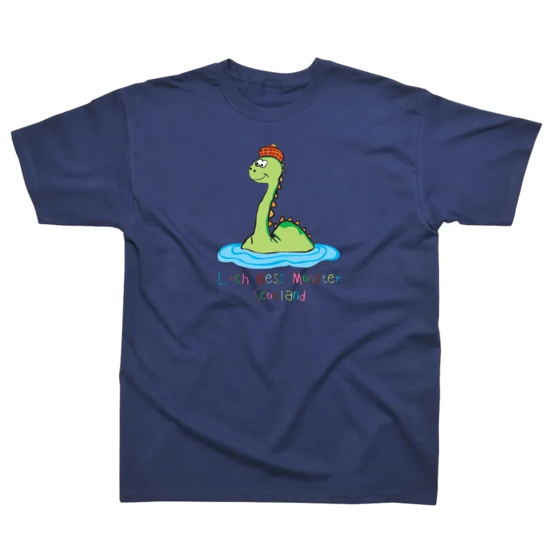 kids loch ness monster graphic tee