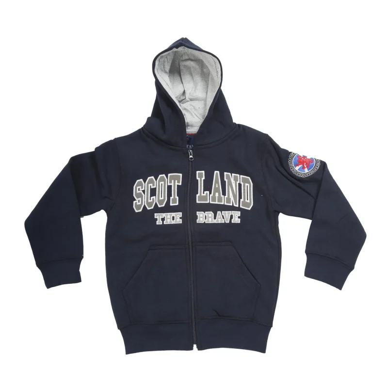 kids scotland celtic rampant lion zip hoodie