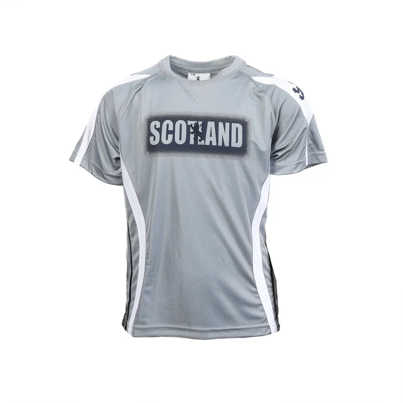 kids scotland flag grey tee