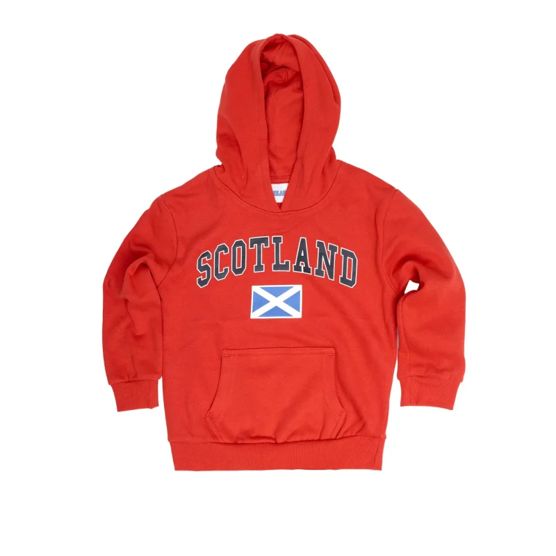 kids scotland flag hoodie with harvard print