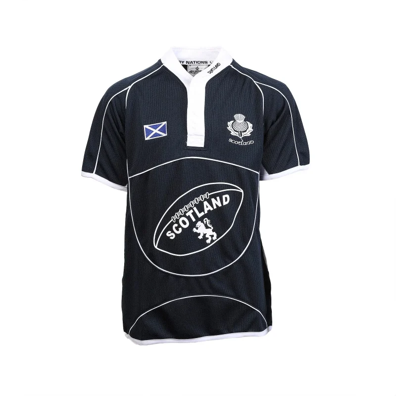 kids scotland rugby cool collar short sleeve shirt