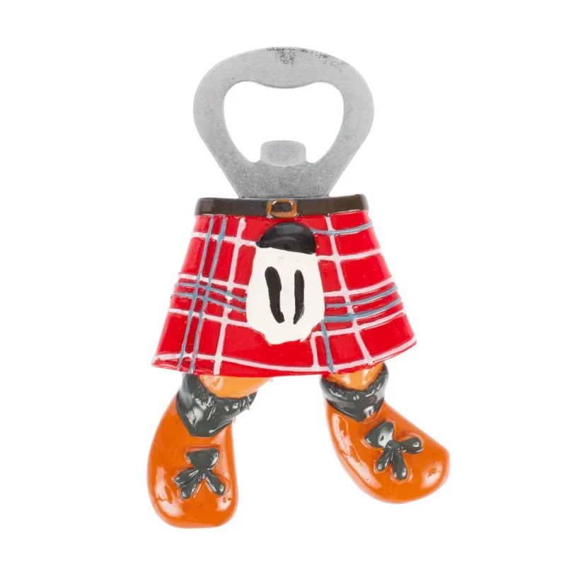 kilt leg resin bottle opener