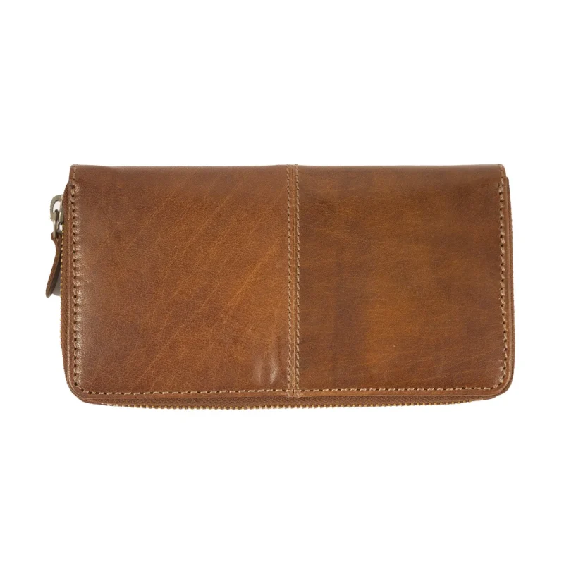 lady s t 90 chestnut zip around wallet