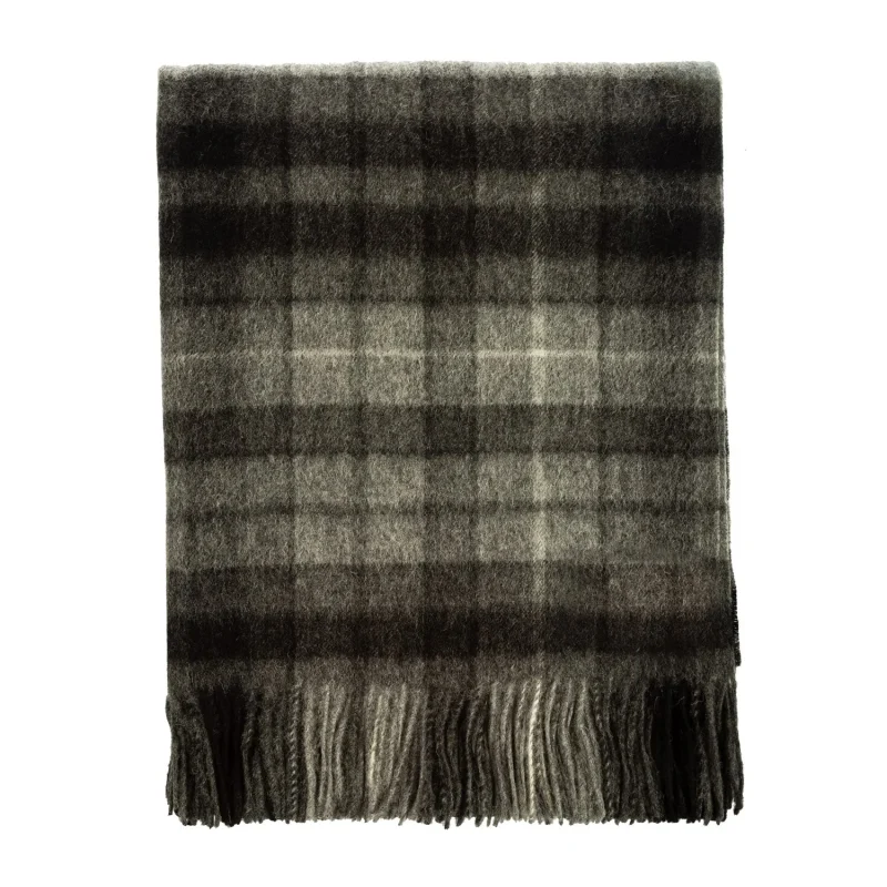 lambswool blanket 100 buchanan monochrome