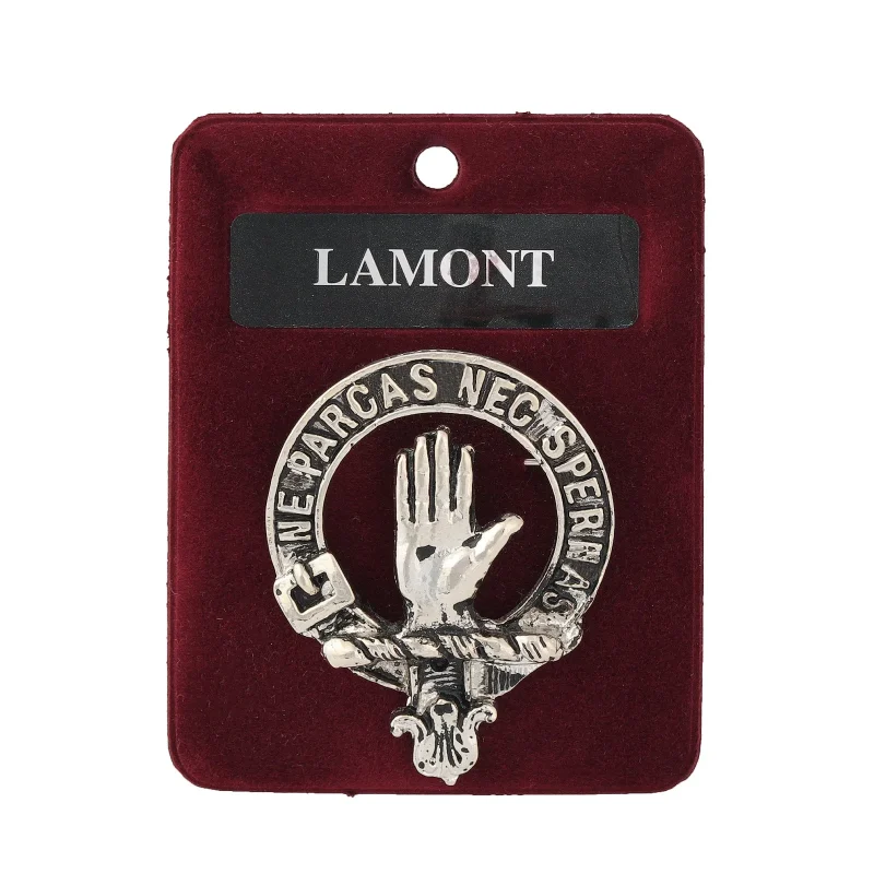 lamont clan pewter badge classic art design