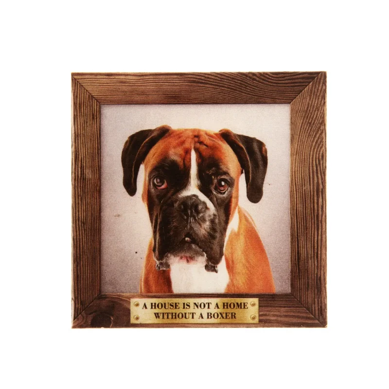 large fawn boxer pet fridge magnet