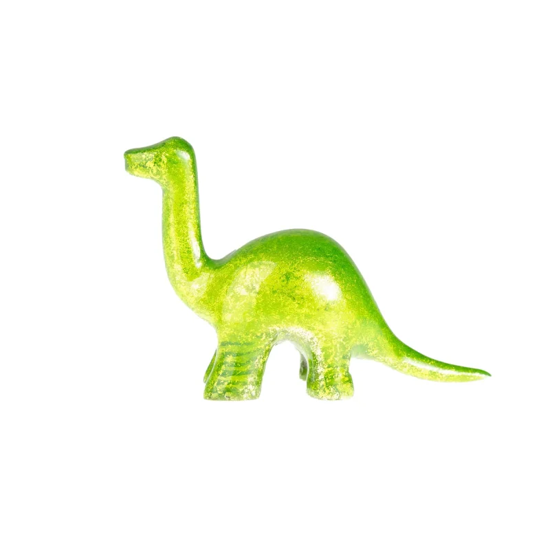 large glitter lime nessie dinosaur