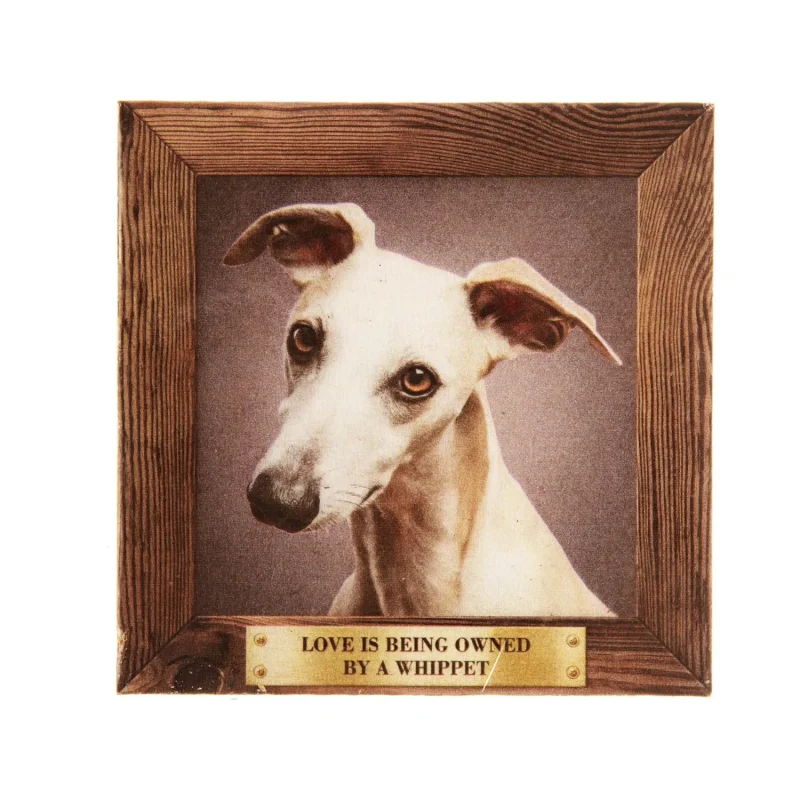 large whippet pet fridge magnet