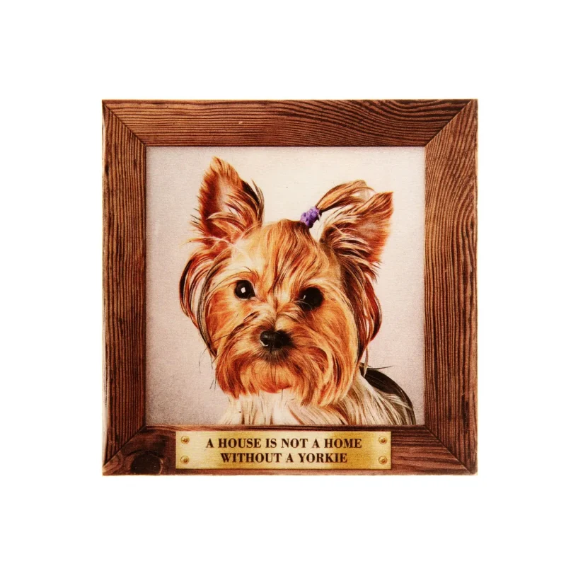 large yorkie pet fridge magnet