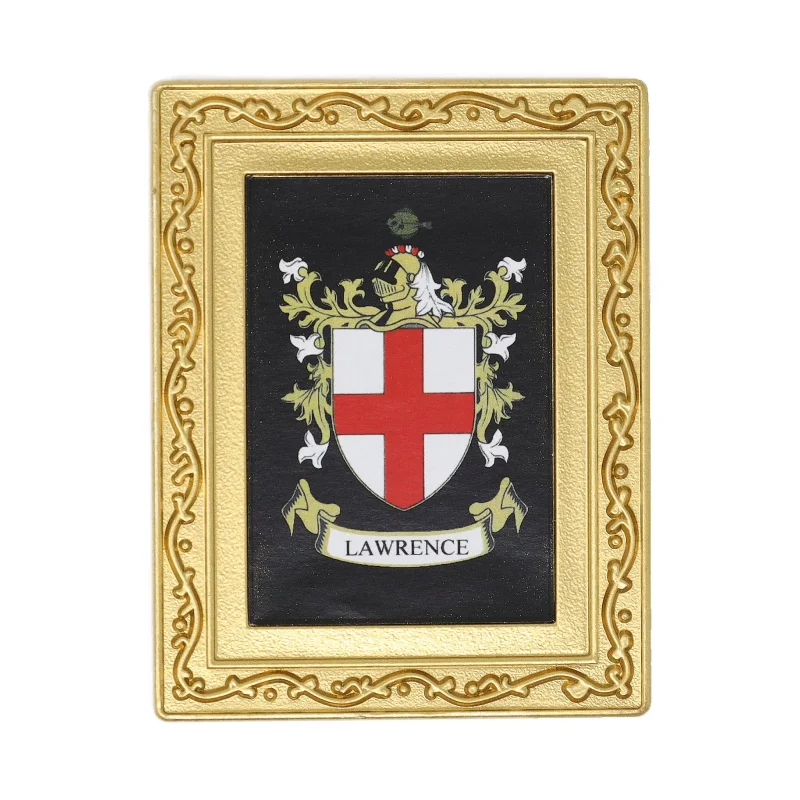 lawrence coat of arms fridge magnet