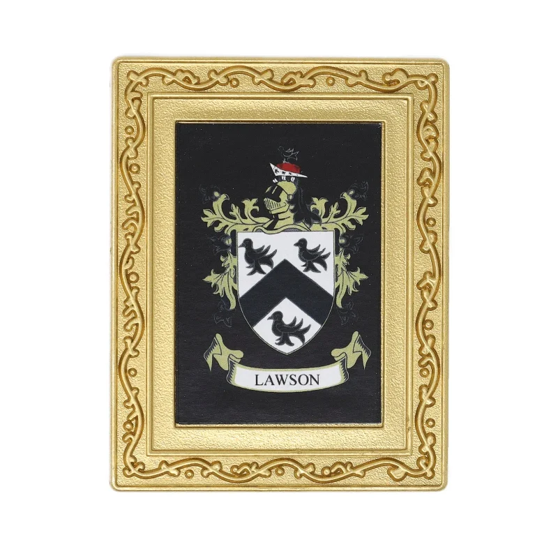 lawson coat of arms fridge magnet