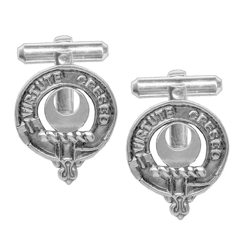 leask clan crest cufflinks