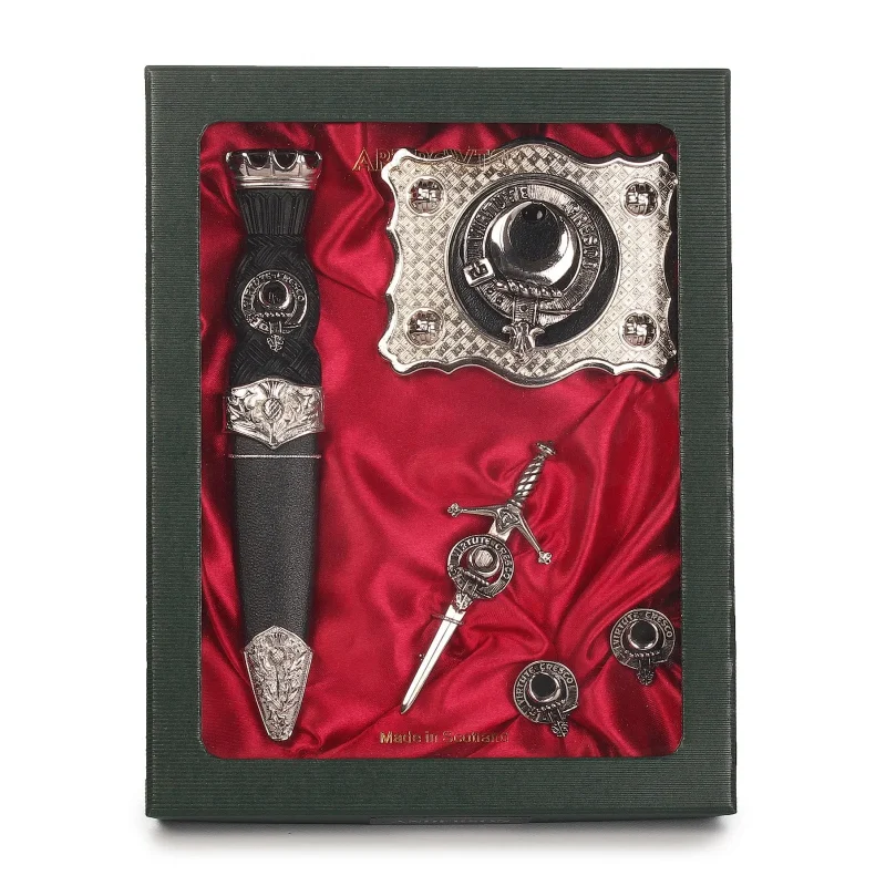 leask clan pewter art set