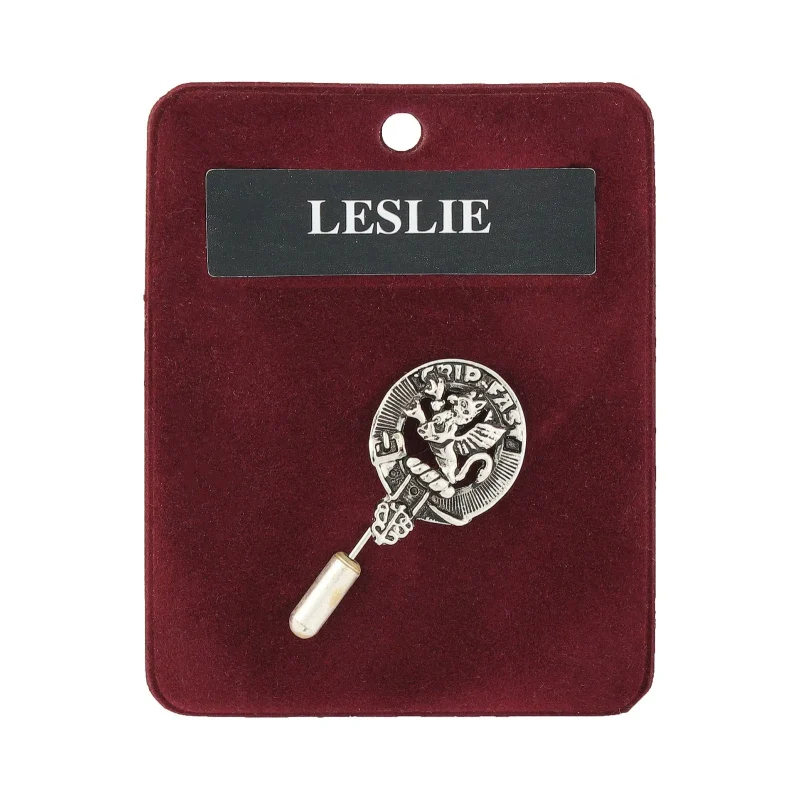 leslie art pewter lapel pin