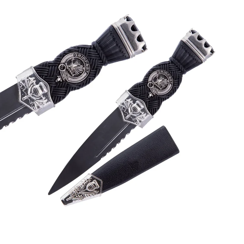 leslie clan sgian dubh authentic scottish kilt knife