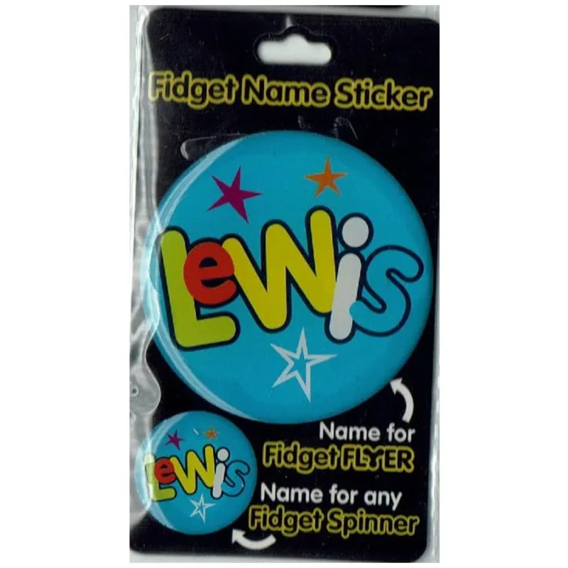 lewis fidget flyer name stickers