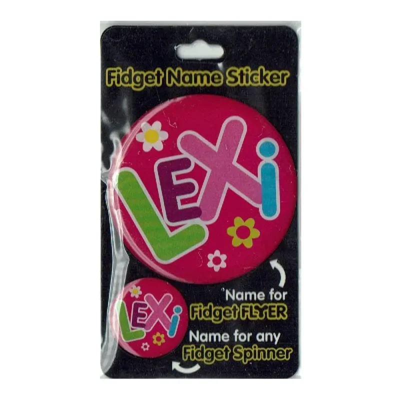 lexi fidget flyer name stickers