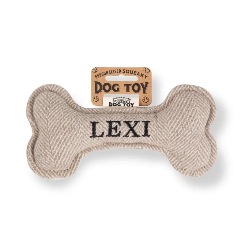 lexie s durable squeaky bone dog toy