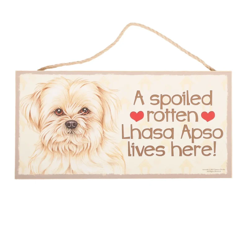 lhasa apso pet plaque custom engraved