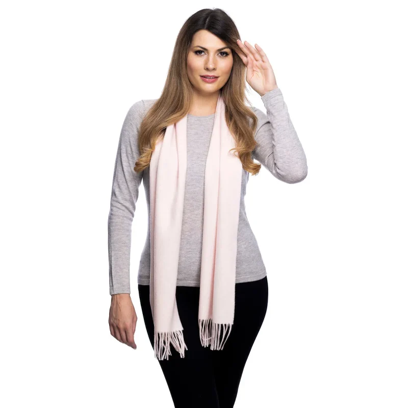 light pink tartan scarf 100 lambswool edinburgh