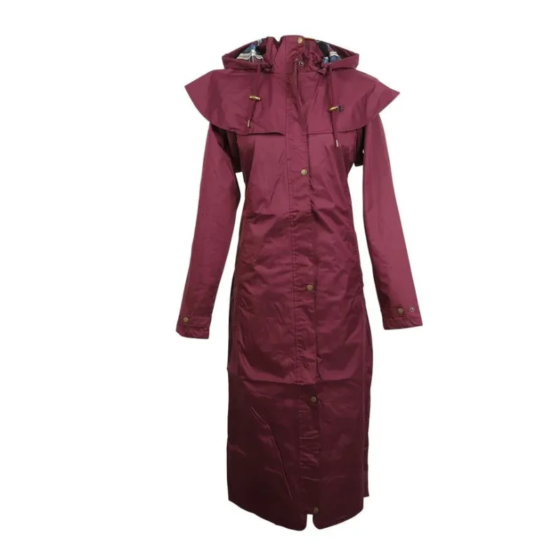 lighthouse ladies outback coat in plum