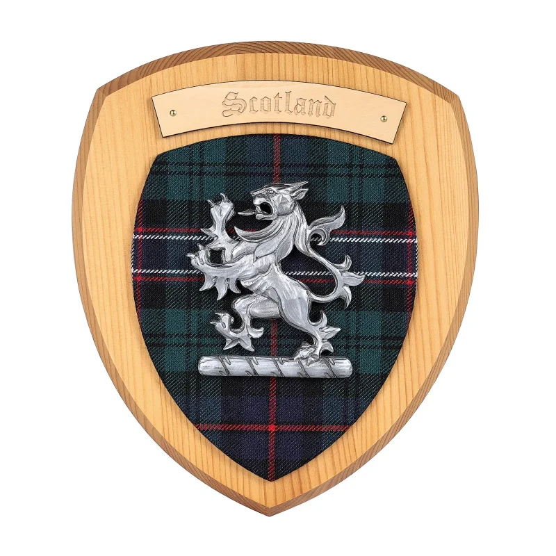 lion rampant clan wall plaque