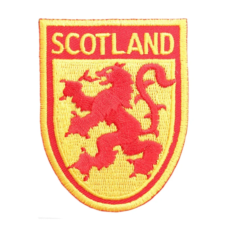 lion rampant embroidered shield patch