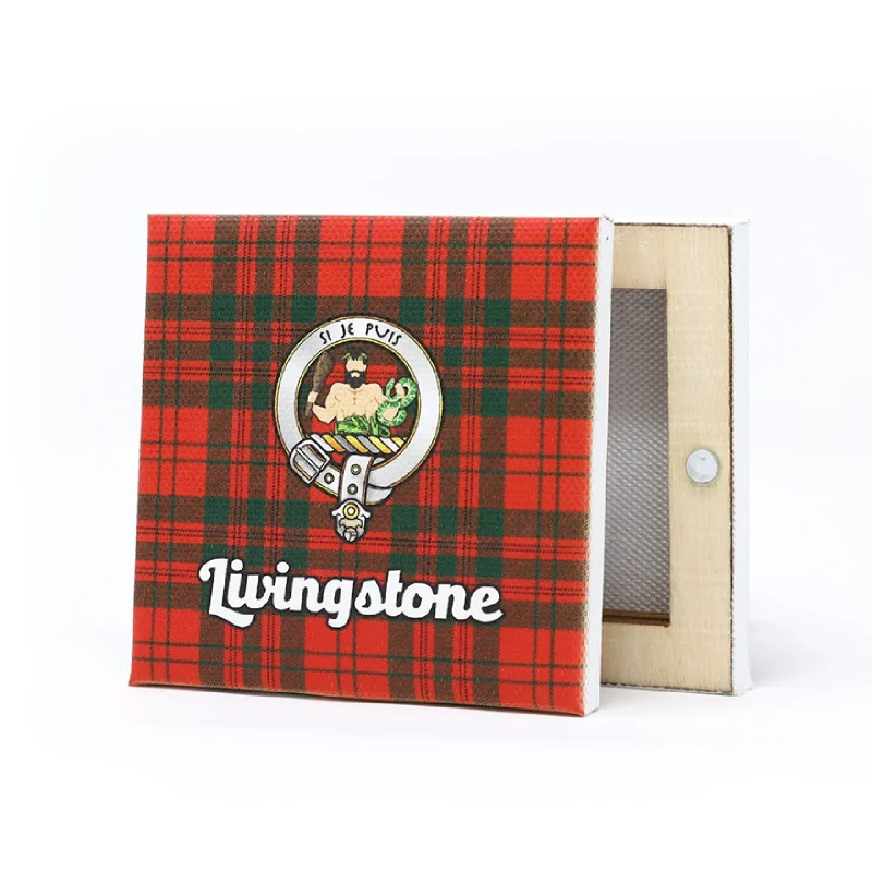 livingstone clan square fridge magnet