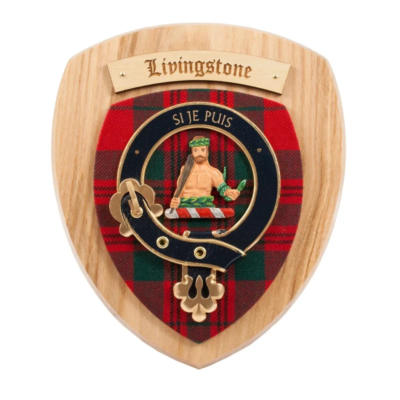 livingstone clan wall plaque