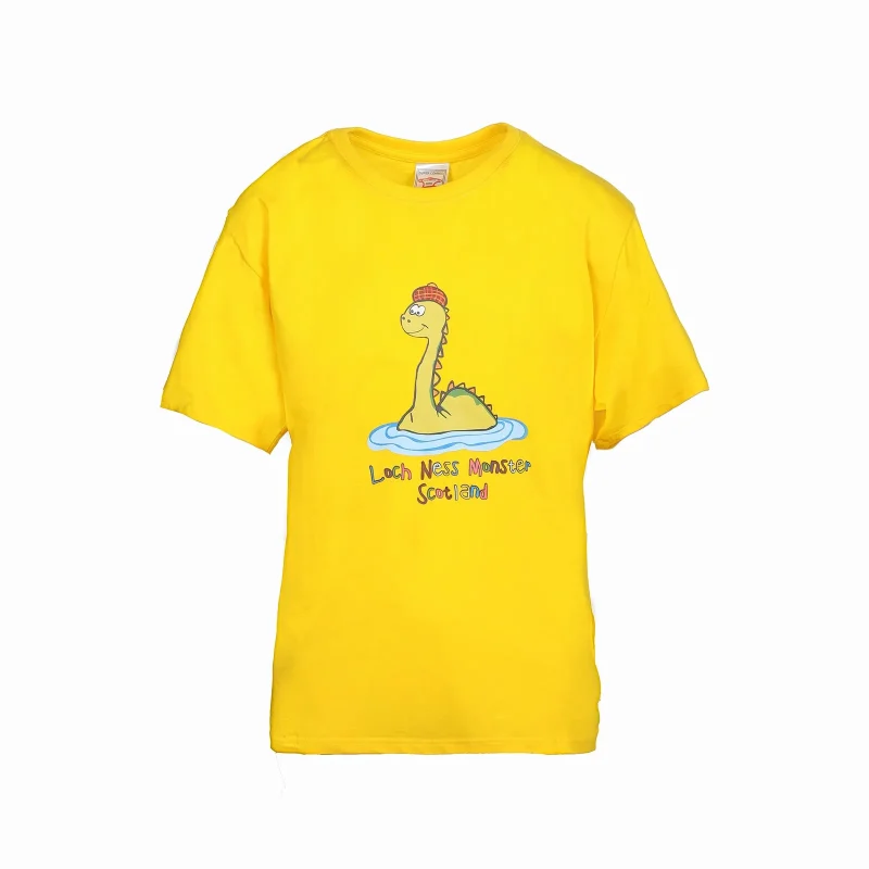 loch ness monster kids graphic tee