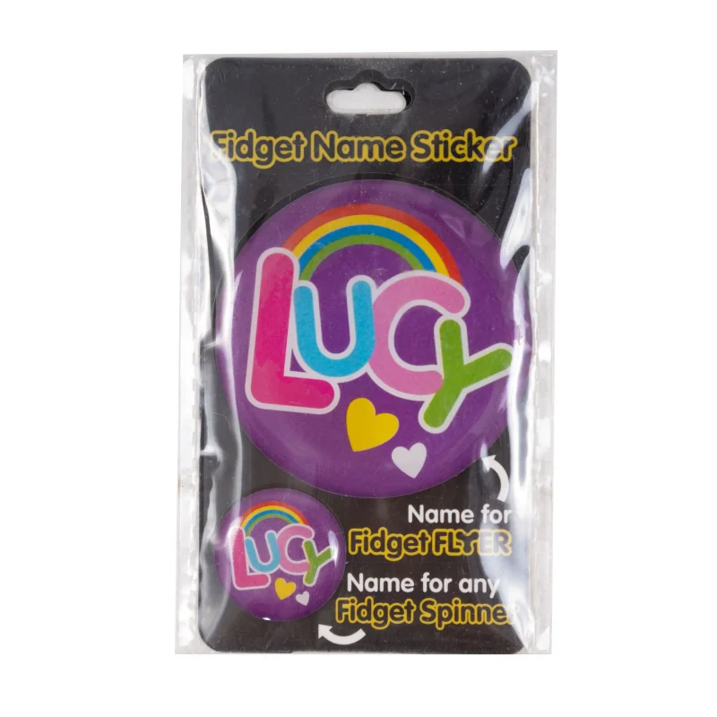 lucy s fidget flyer name stickers