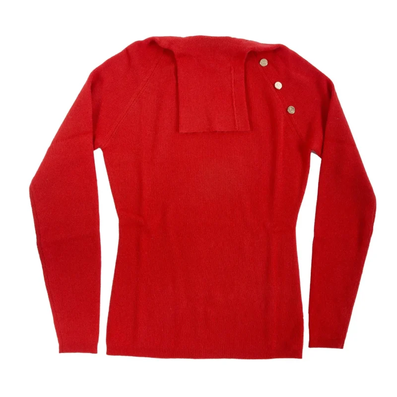 luxurious 100 cashmere luna polo crimson