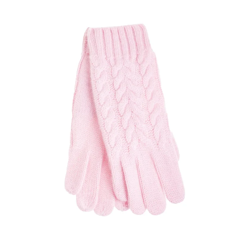 luxurious 100 cashmere women s cable gloves strawberry