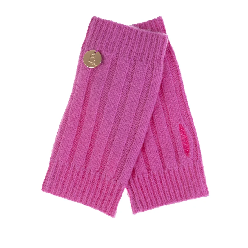 luxurious 30 cashmere ava glove in rose