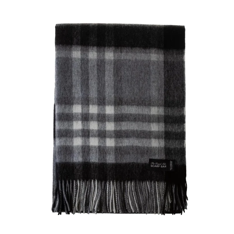 luxurious cashmere blend blanket black