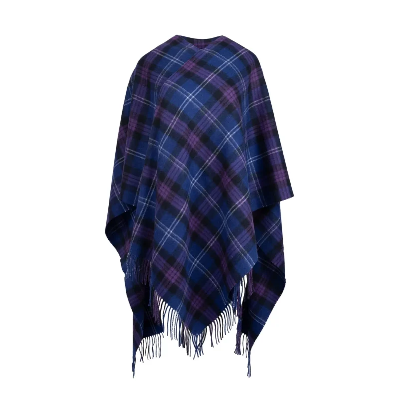 luxurious edinburgh tartan cape in lambswool heritage of scotland