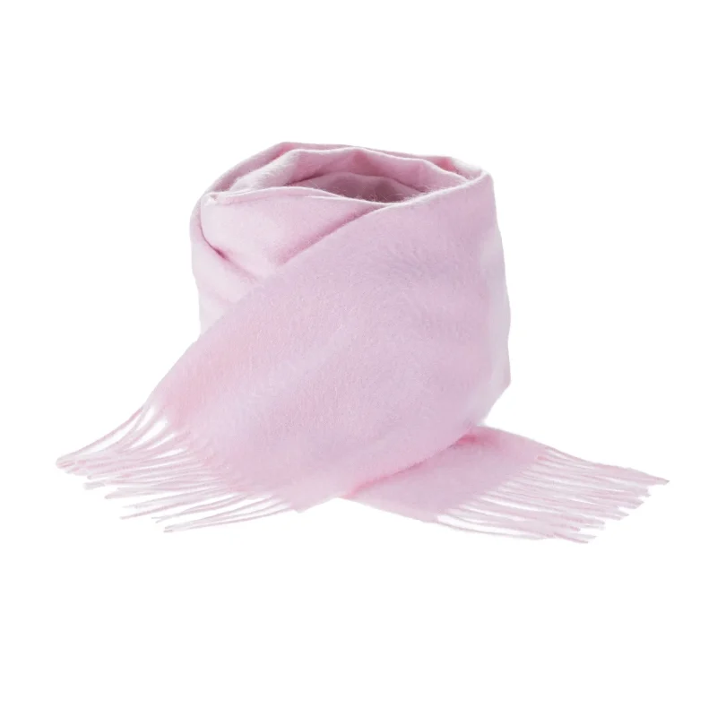 luxurious light pink edinburgh cashmere scarf