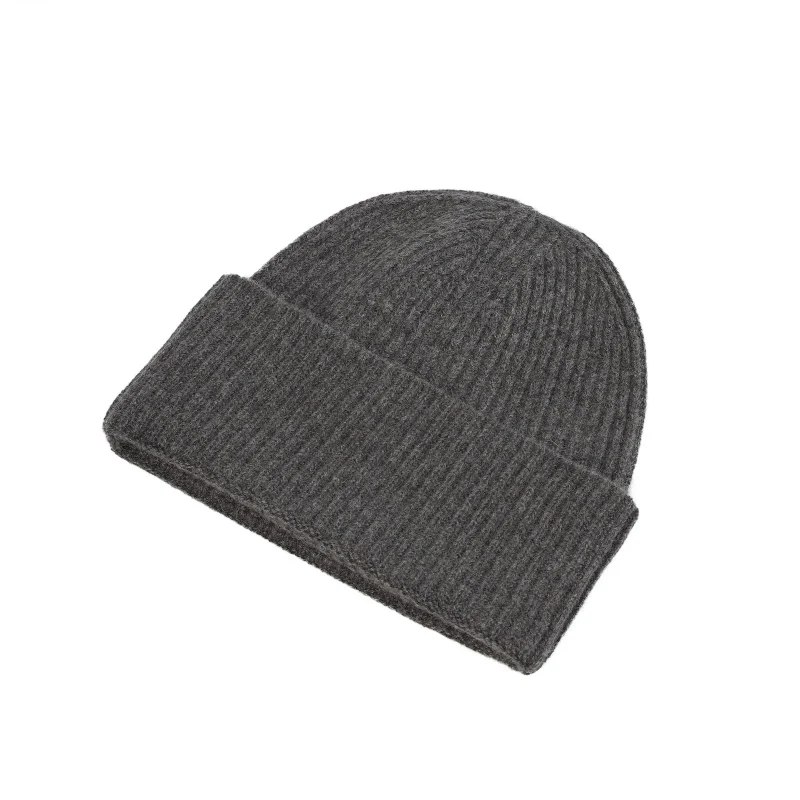 luxury ribbed men s turn up beanie ptarmigan