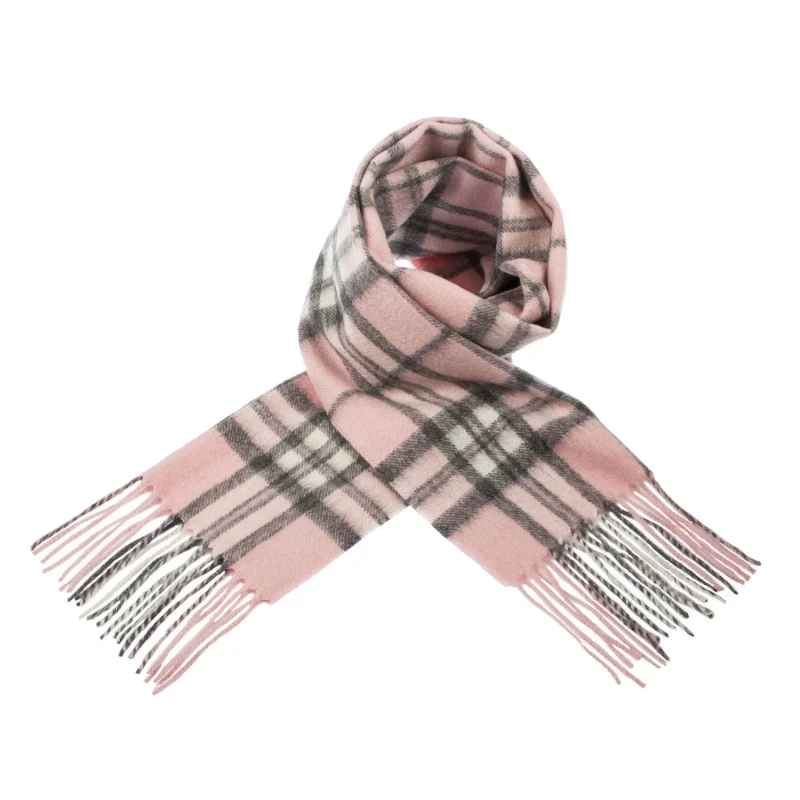 lyle scott cashmere scarf thomson pale pink