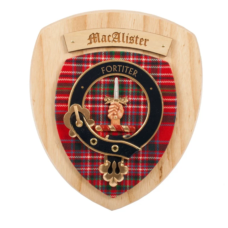 macalister clan wall plaque