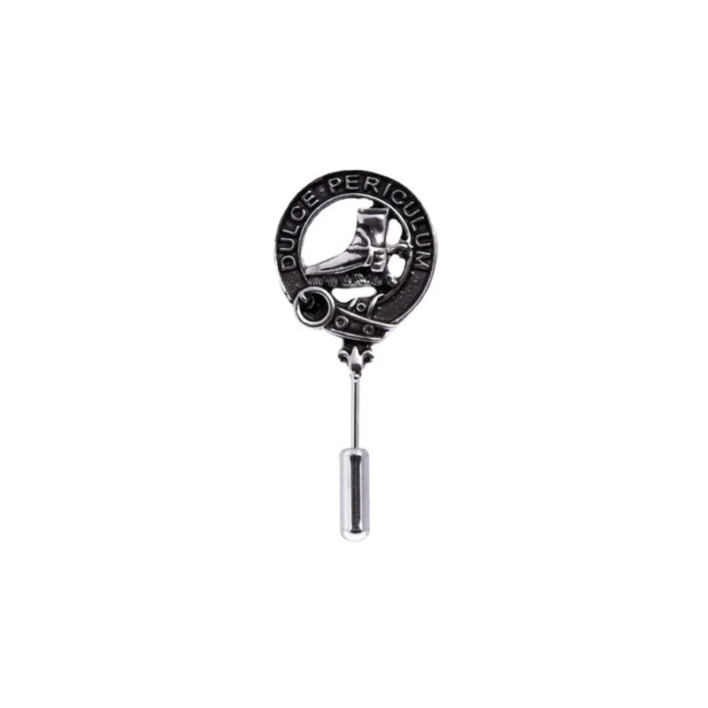 macaulay clan crest lapel tie pin