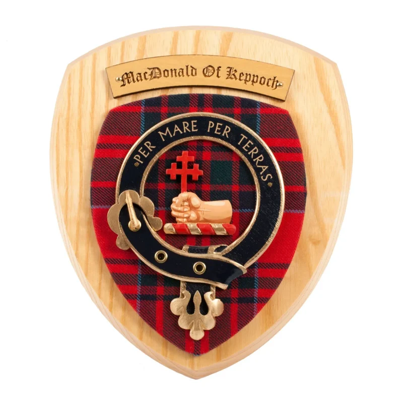 macdonald of keppoch clan wall plaque