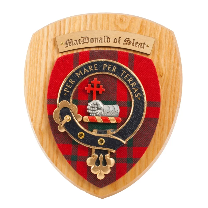 macdonald of sleat clan wall plaque