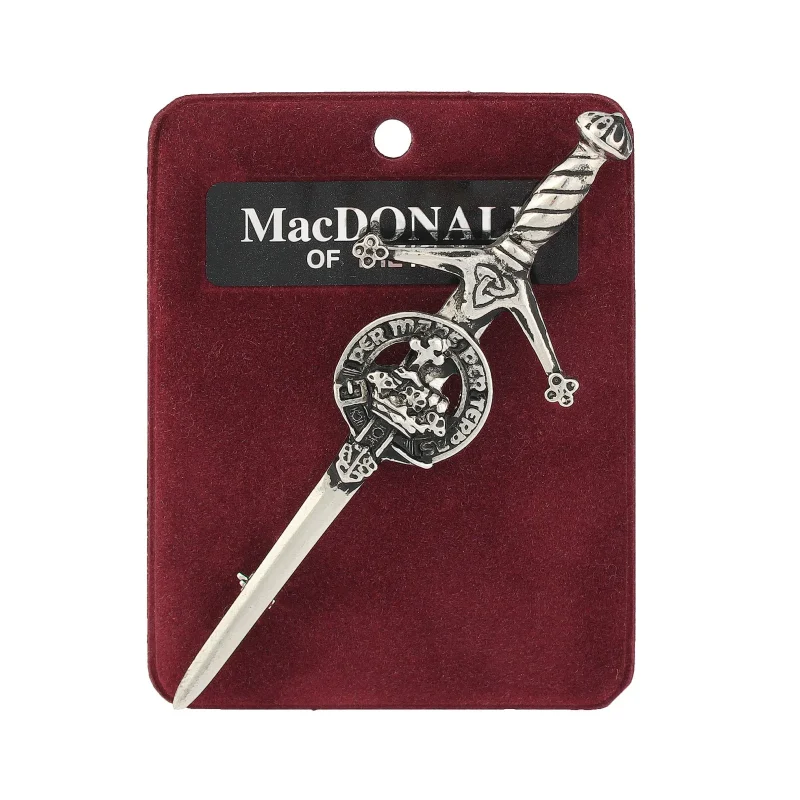 macdonald of the isles art pewter kilt pin