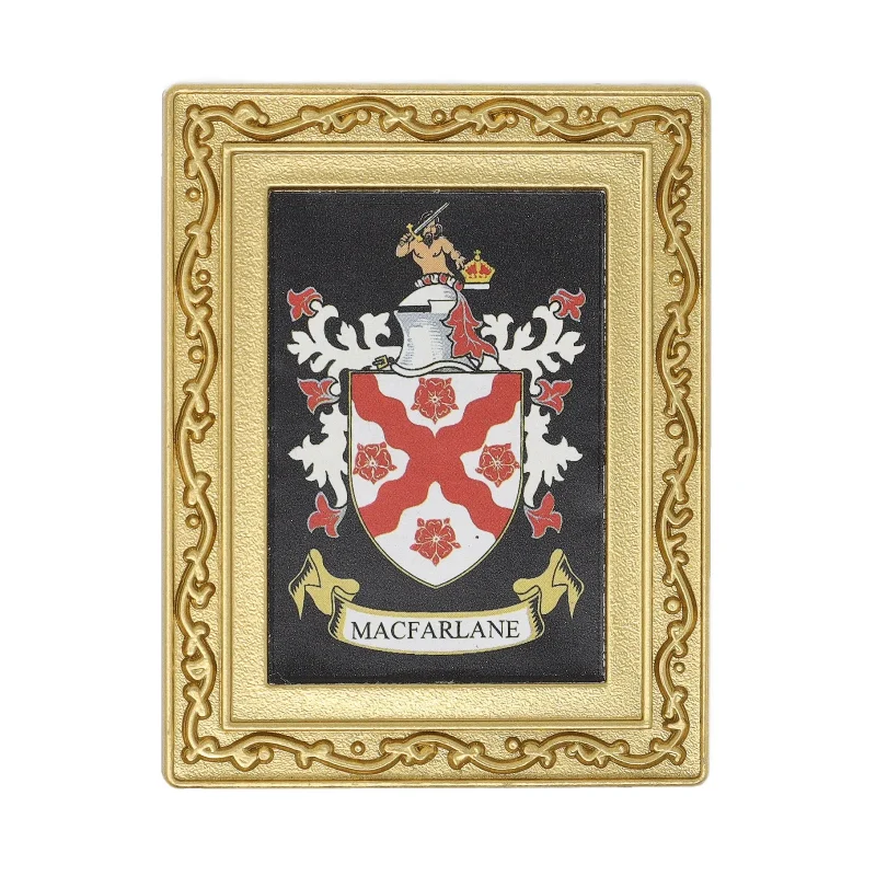 macfarlane coat of arms fridge magnet