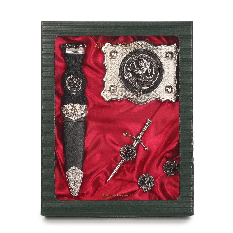 macfie clan art pewter set