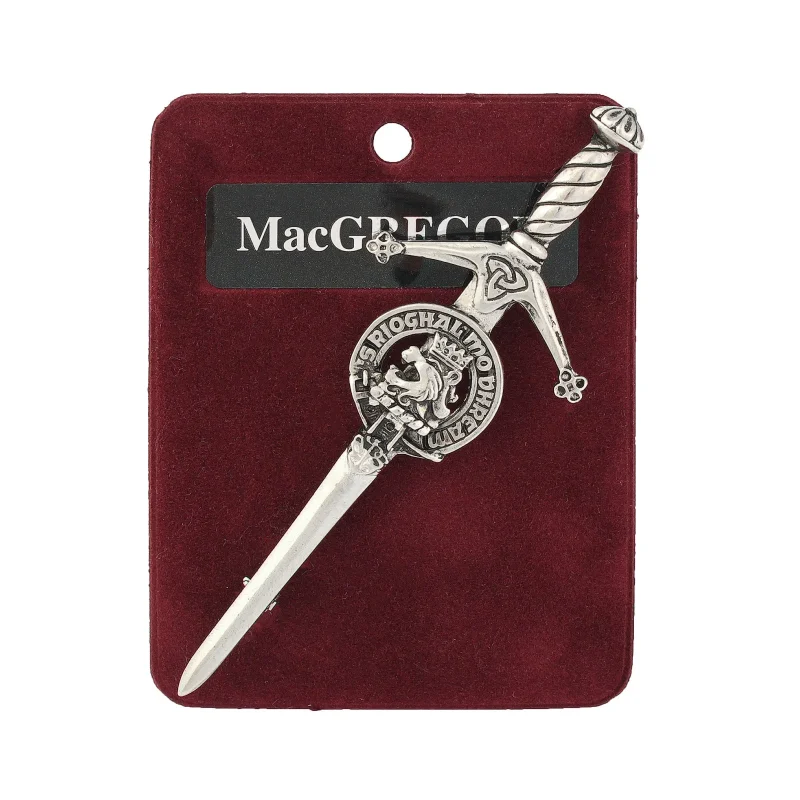 macgregor pewter kilt pin artisan crafted