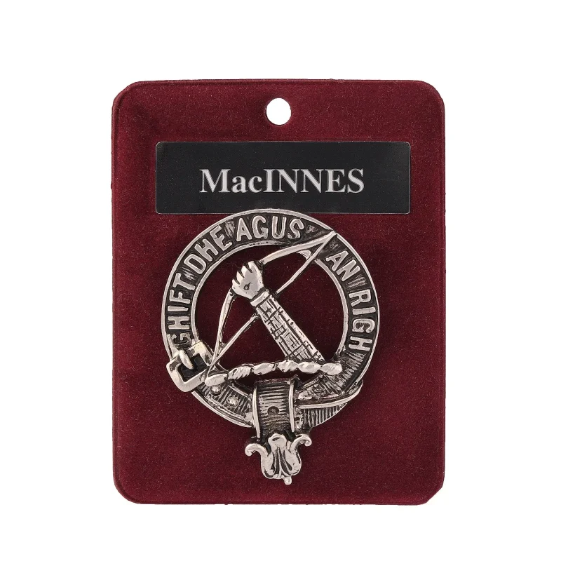 macinnes pewter clan badge art